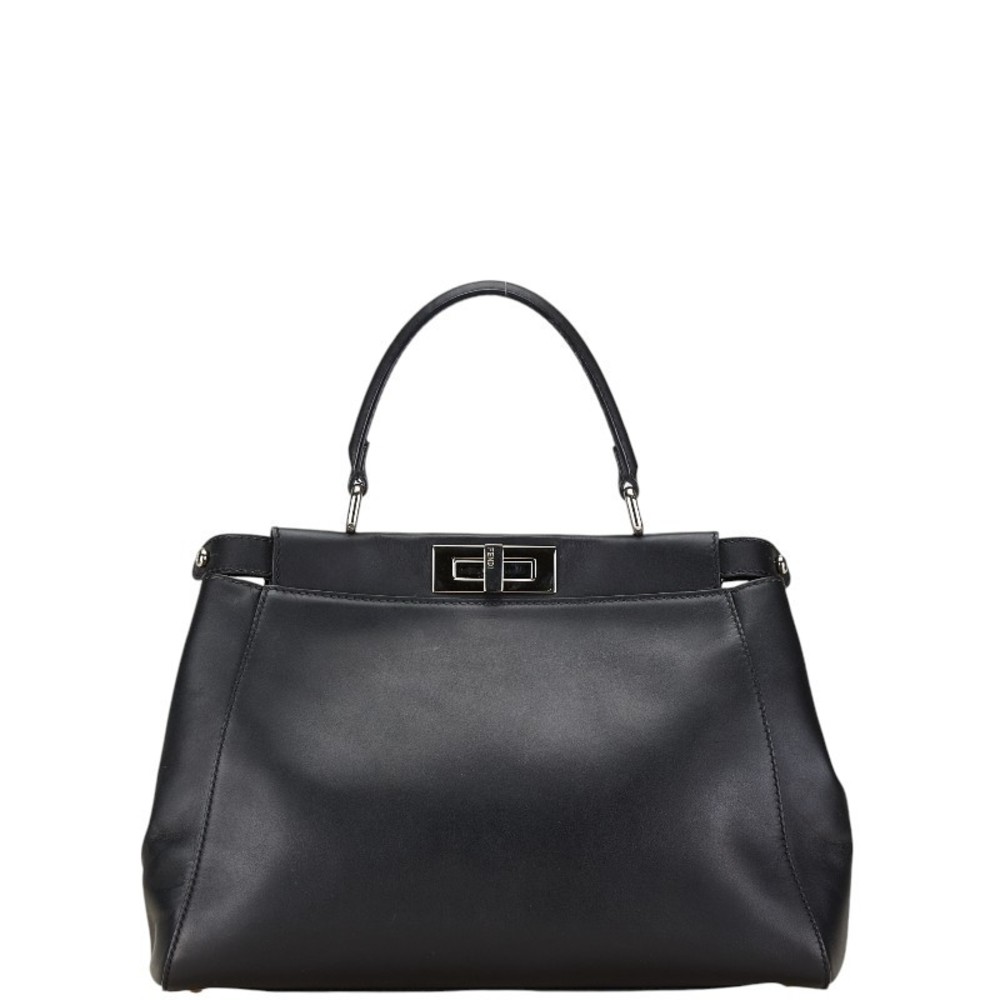 Fendi Bee Cub Bugs Python Leather Handbag Black - image 1